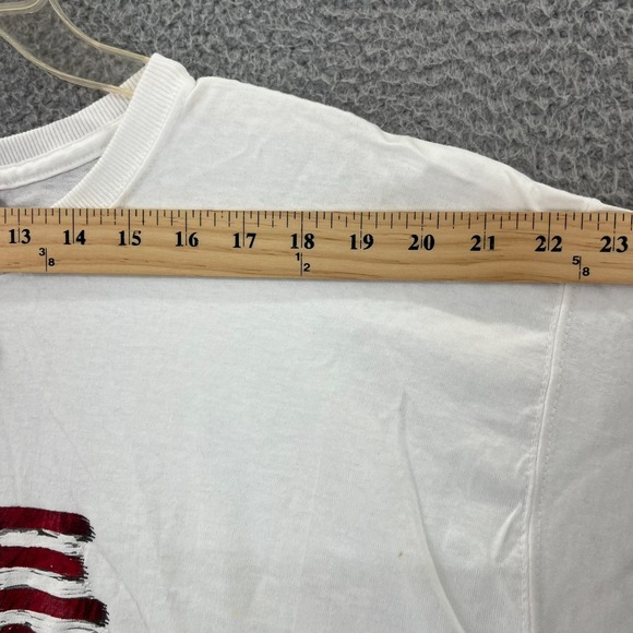 Vintage Y2k American Flag USA 2001 White T-Shirt Sonoma New No Tags READ - Picture 6 of 16